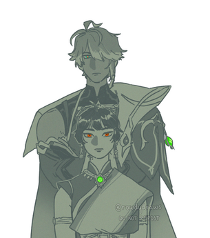 Alhaitham &amp; OC - Genshin Impact